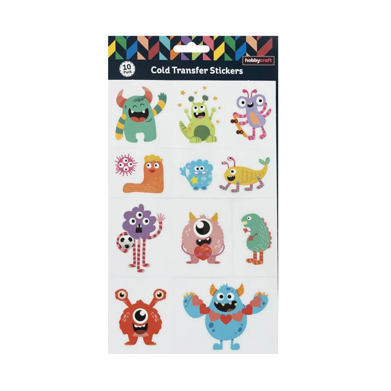 Monster Cold Transfer Sticker Sheet 10 Pack Top Pick