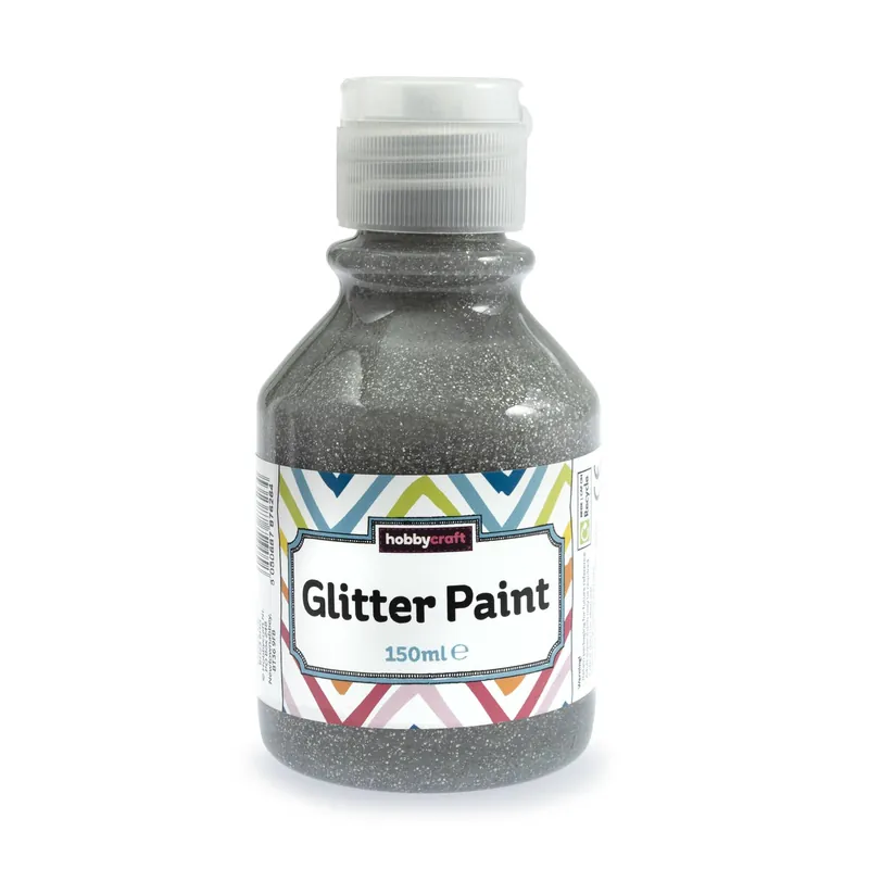 Silver Glitter Paint 150ml Final Sale