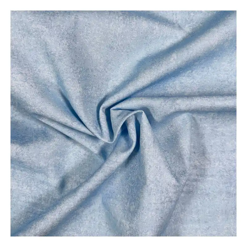 Pale Blue Cotton Textured Blender Fabric by the Metre Price Cut