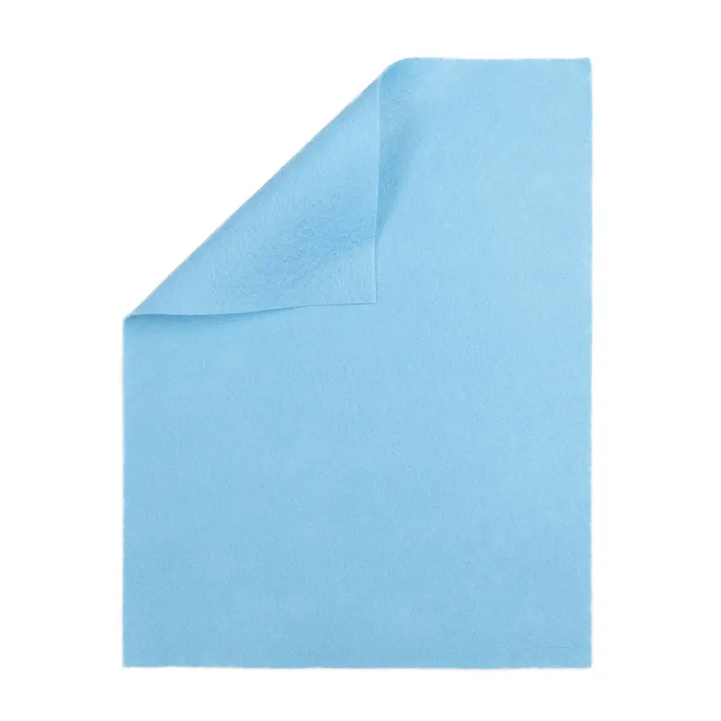 Crafted Baby Blue Polyester Felt Sheet A4