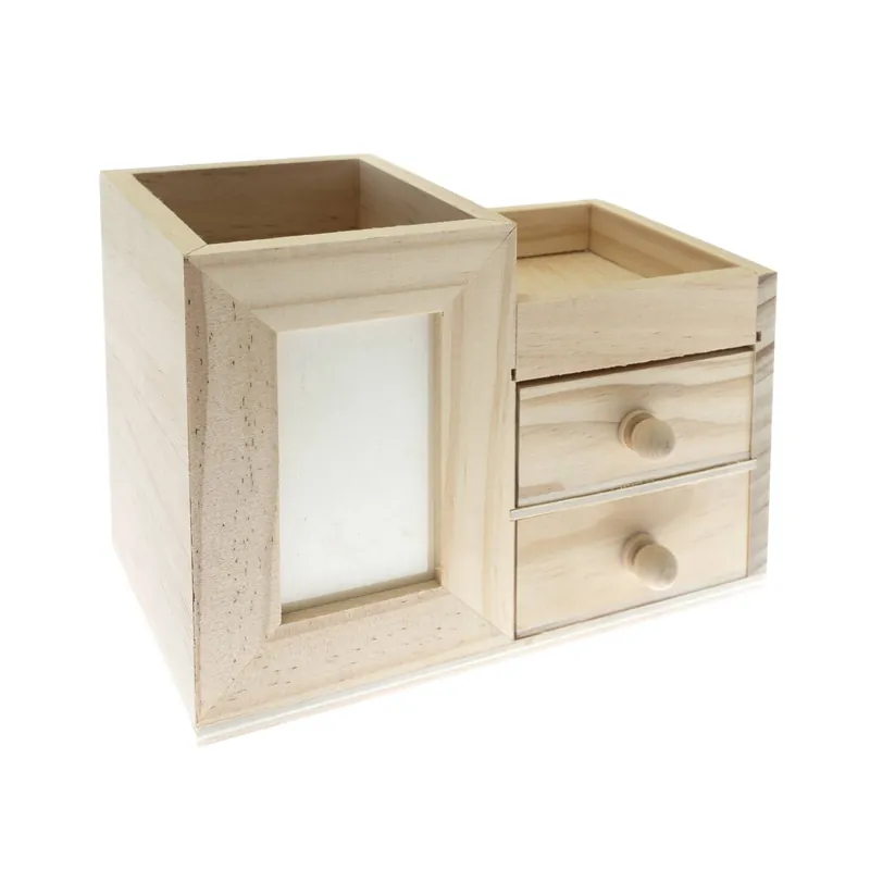 Wooden Desk Caddy 16cm x 11cm x 9cm In Demand