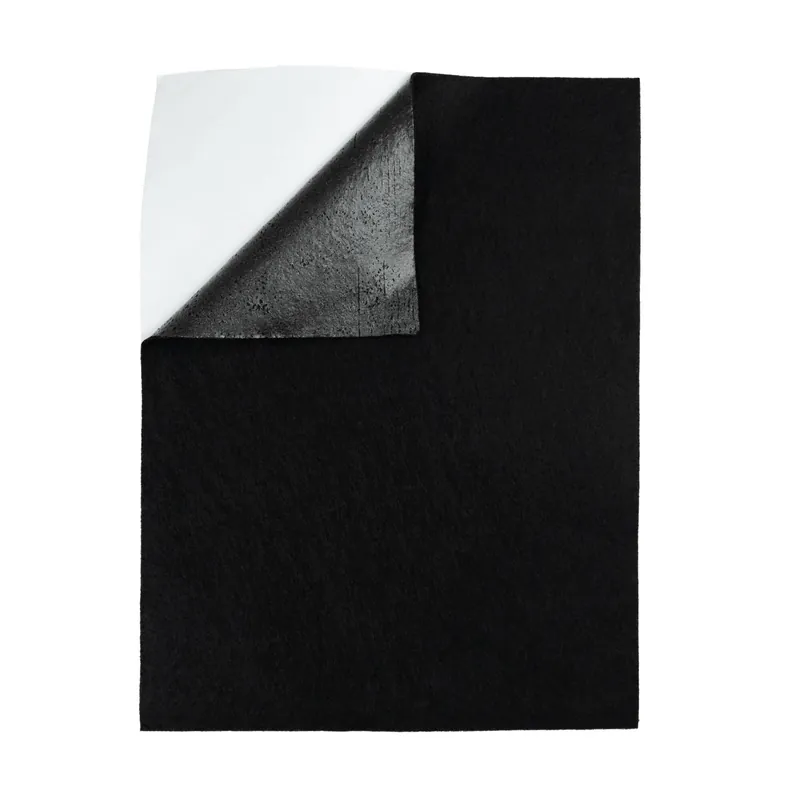 Limited Offer Black Self-Adhesive Felt Sheet A4