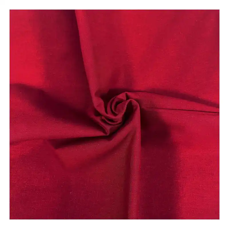 Ruby Red Organic Premium Cotton Fabric by the Metre Factory Price