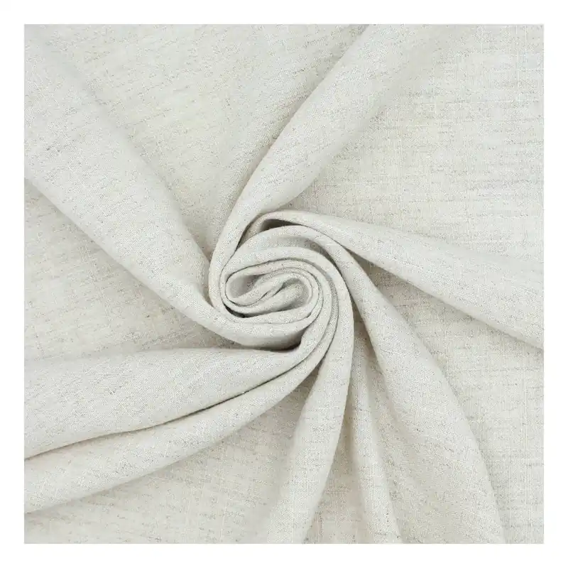 Best Seller Cream Linen Blend Fabric by the Metre