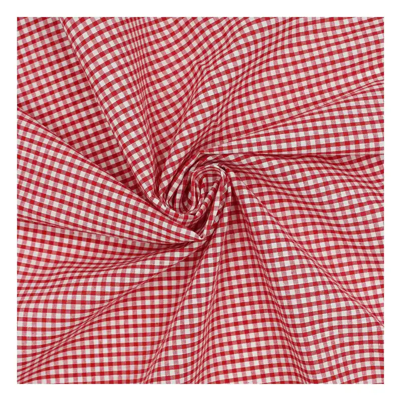Authentic Red 1/8 Gingham Fabric by the Metre
