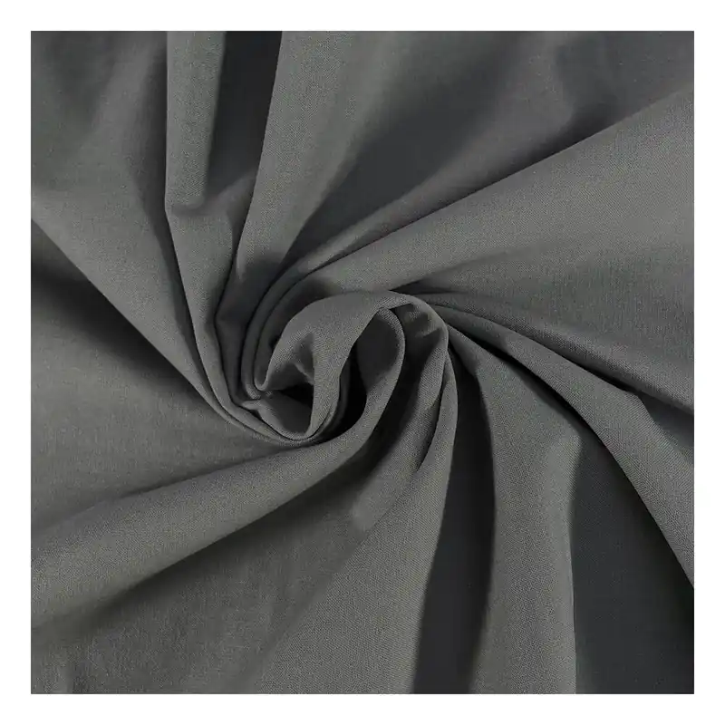 Affordable Mid Grey Cotton Homespun Fabric by the Metre