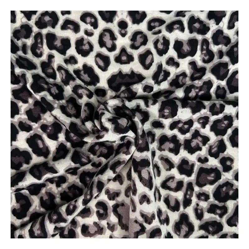 Grey Animal Print Fabric by the Metre Place Order