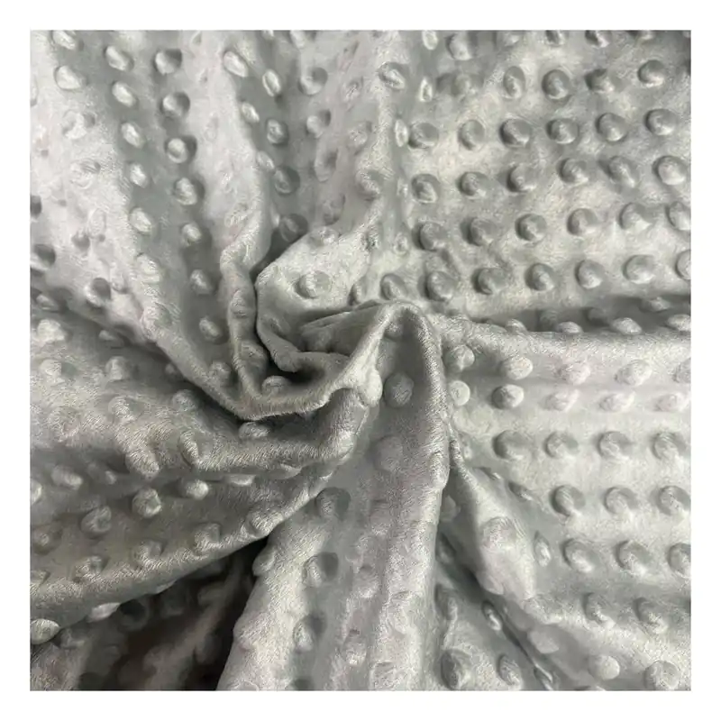 Special Discount Grey Soft Dimple Fleece Fabric by the Metre