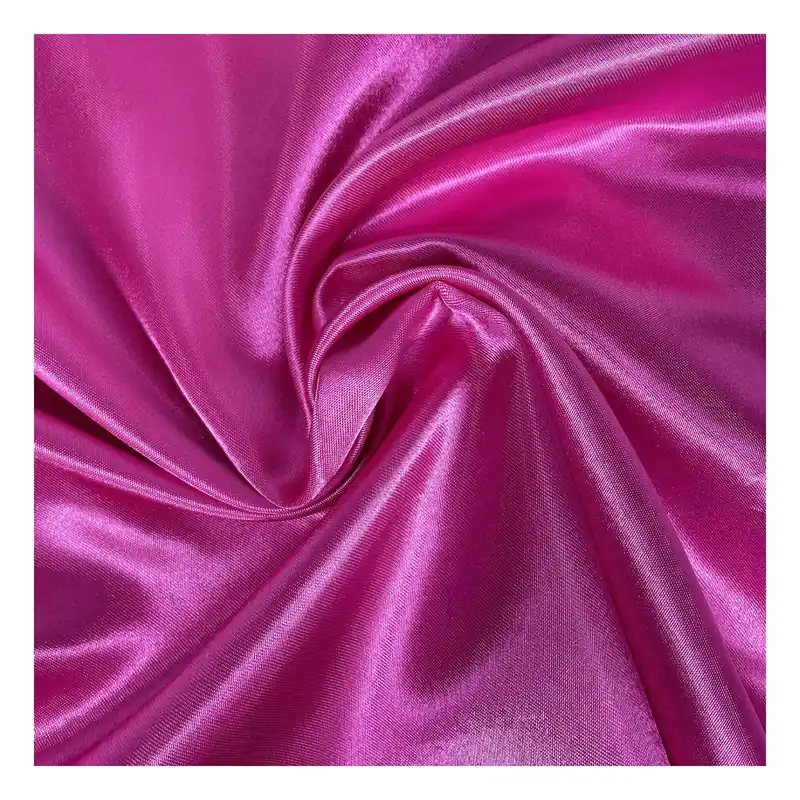 Cerise Silky Satin Fabric by the Metre Fast Shipping