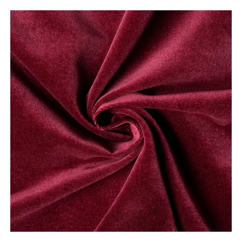 Wine Cotton Velvet Fabric by the Metre Super Sale