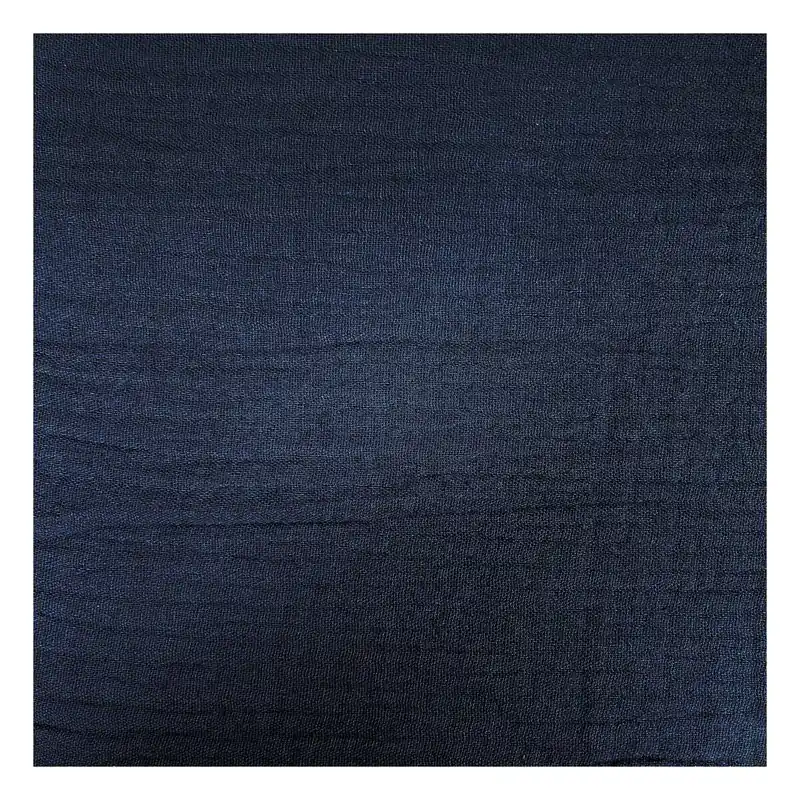 Viral Navy Double Gauze Fabric by the Metre