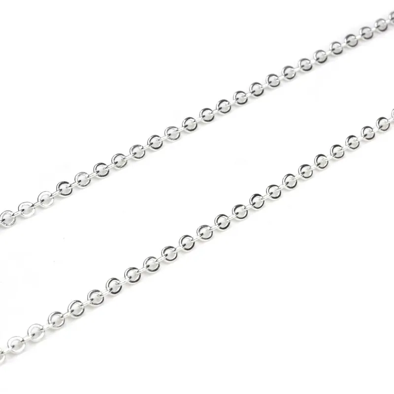 Worldwide Shipping Beads Unlimited Silver Plated Trace Chain 3m