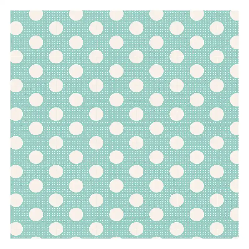 Free Shipping Teal Medium Dot Cotton Fabric by the Metre