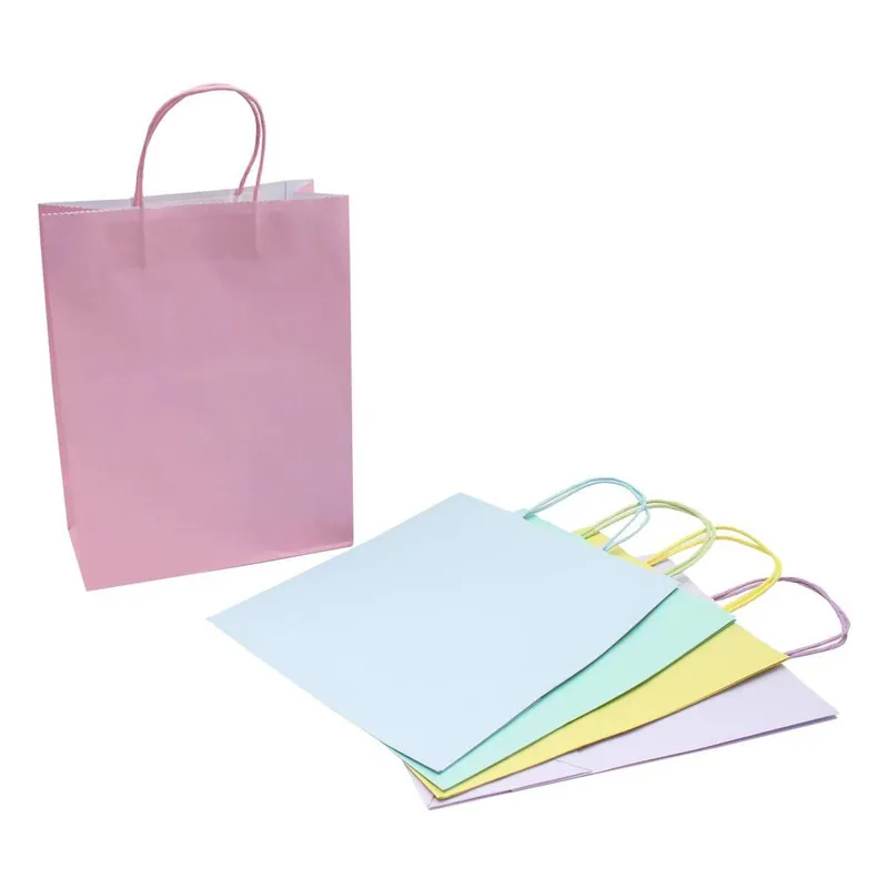 Pastel Ready to Decorate Gift Bags 5 Pack Original