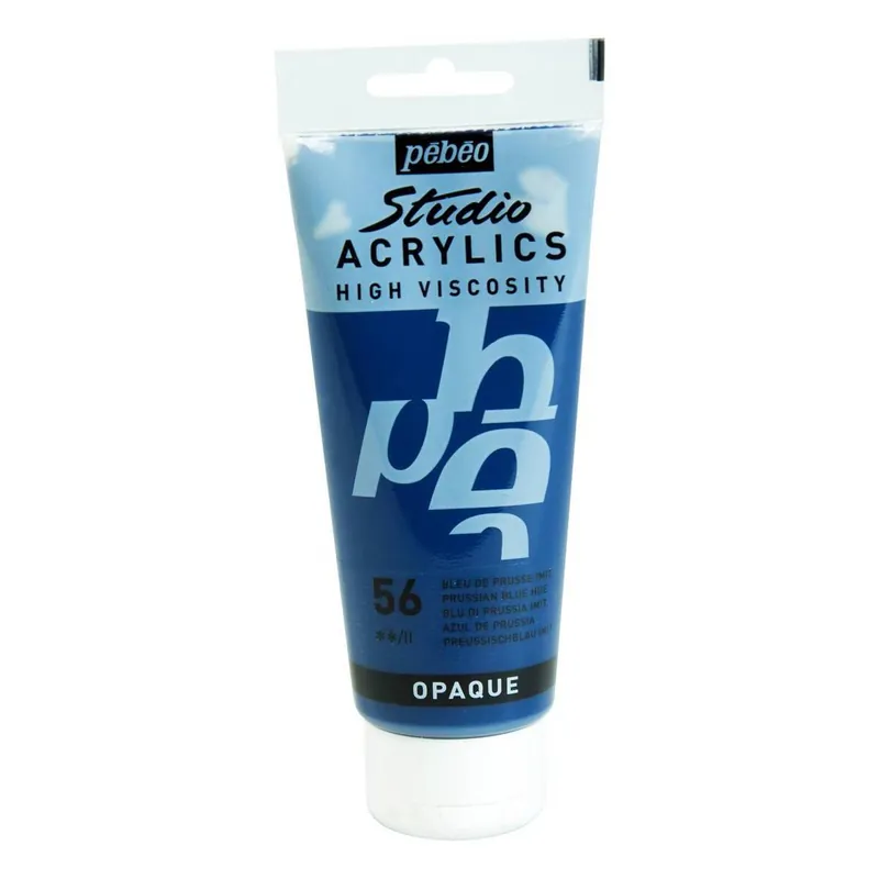 Limited Edition Pebeo Prussian Blue Studio Acrylic Paint 100ml