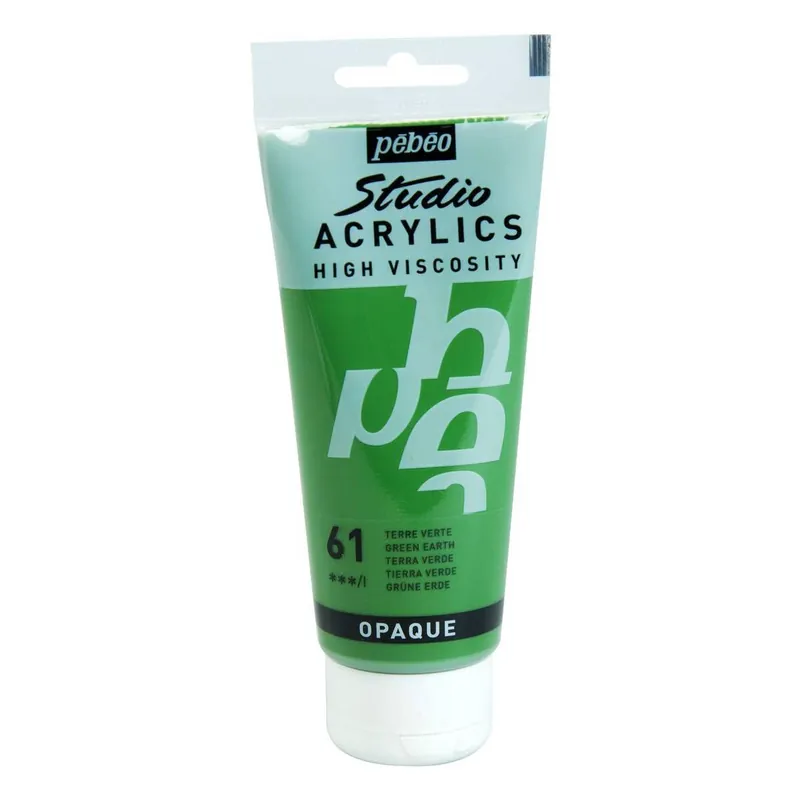 Direct From Factory Pebeo Green Earth Studio Acrylic Paint 100ml