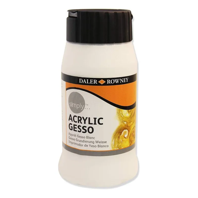 New Arrival Daler-Rowney Simply Acrylic Gesso 500ml