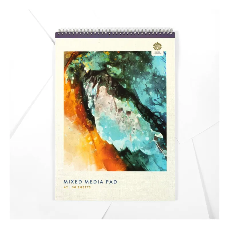Hot Deal Shore & Marsh Mixed Media Pad A2 30 Sheets