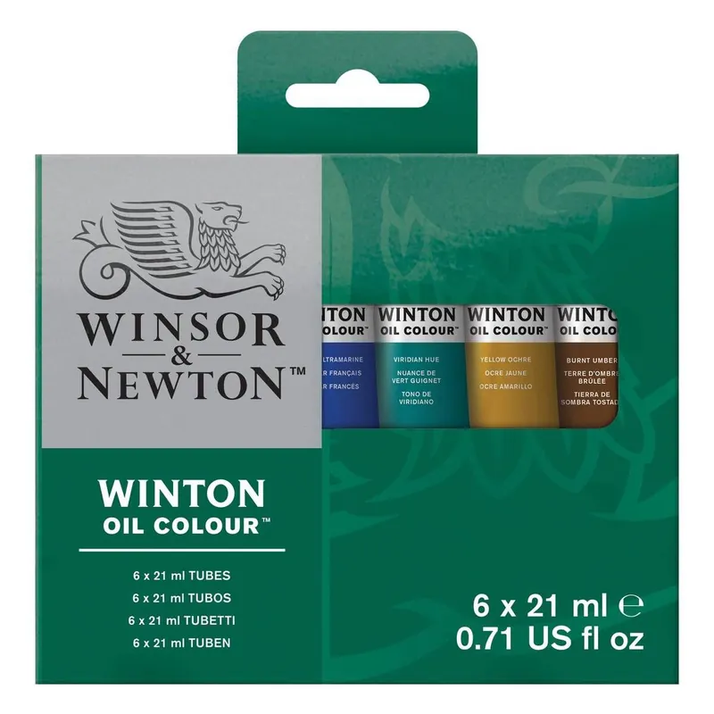 Fast Shipping Winsor & Newton Oil Colour Tubes 21ml 6 Pack