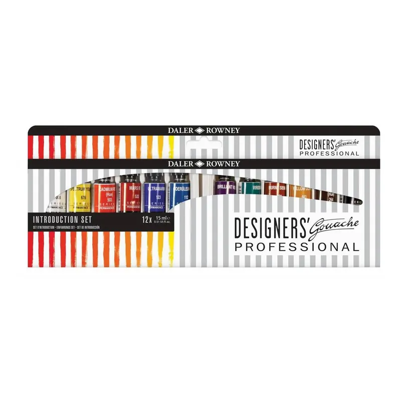 Daler-Rowney Designers’ Gouache Introduction Set 15ml 12 Pack Trending