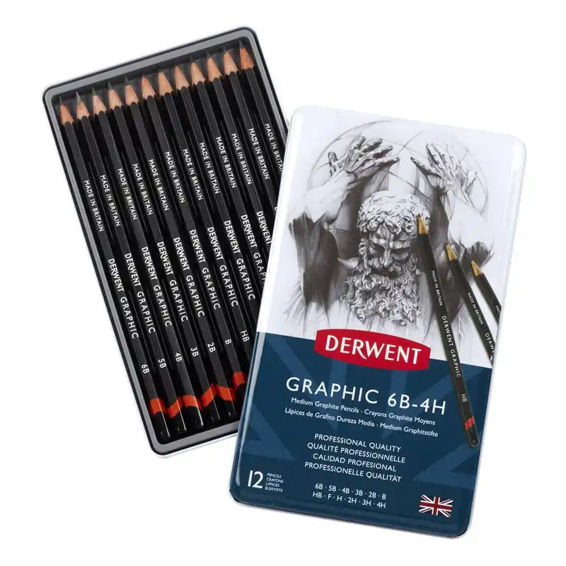 Derwent Graphic Medium Pencils 12 Pack New Release