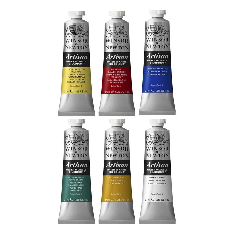 Winsor & Newton Artisan Water Mixable Oil Colour 37ml 6 Pack Best Seller