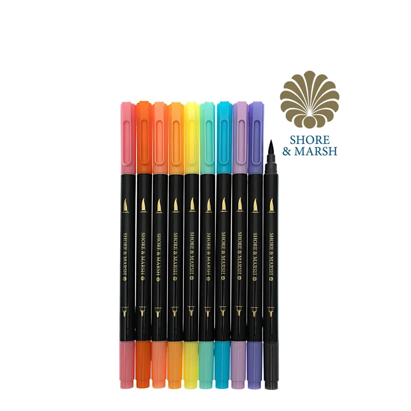 Genuine Shore & Marsh Dual Tip Watercolour Markers 10 Pack