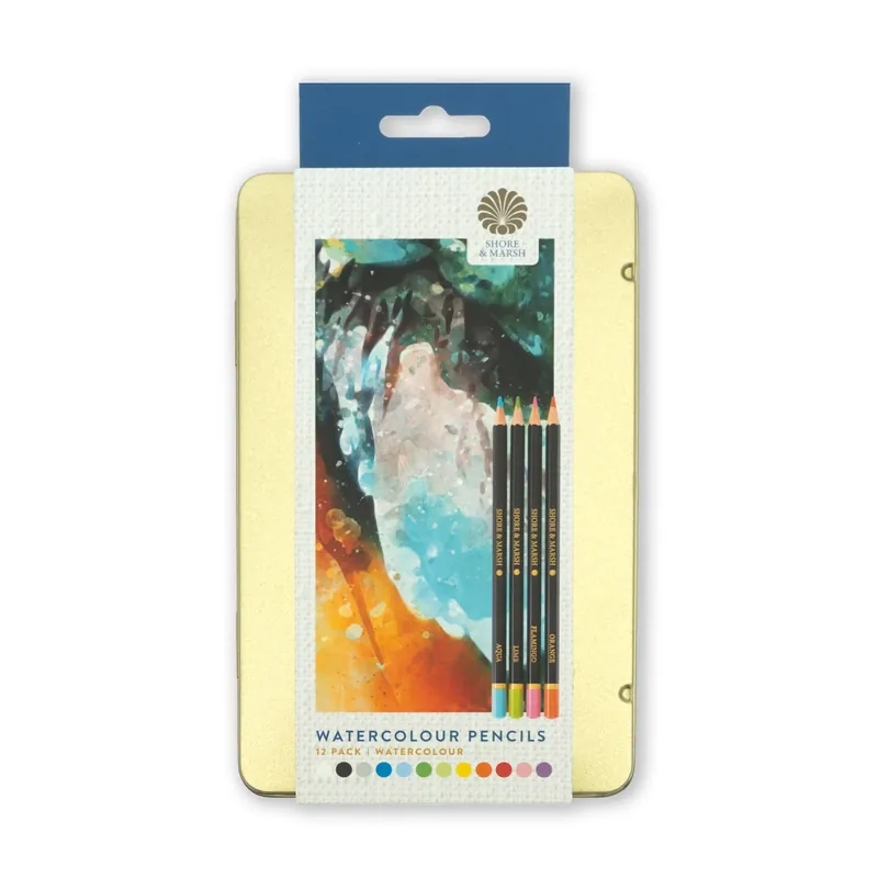 Factory Price Shore & Marsh Watercolour Pencils 12 Pack