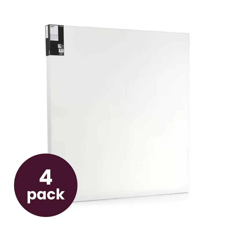 Affordable Box Canvas 100cm x 100cm 4 Pack Bundle