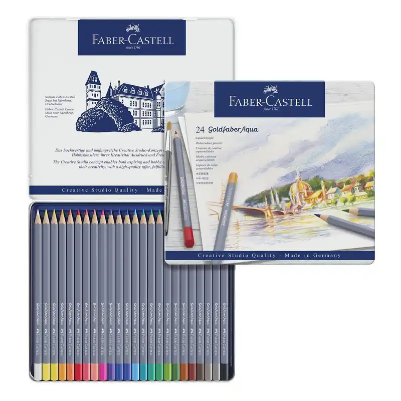 Faber-Castell Goldfaber Aqua Watercolour Pencils 24 Pack Sale