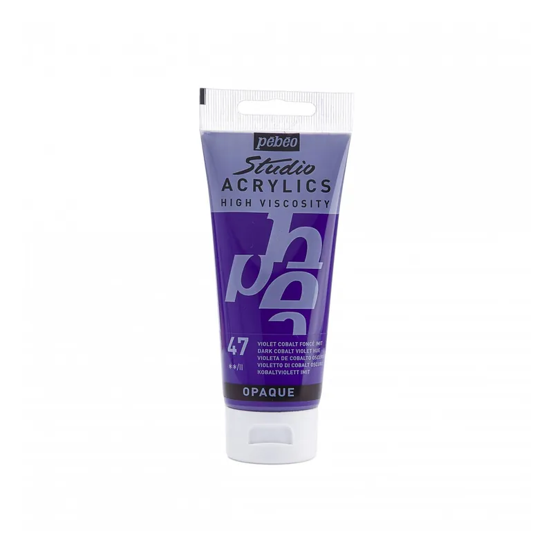 Pebeo Dark Cobalt Violet Hue Studio Acrylic Paint 100ml Trending