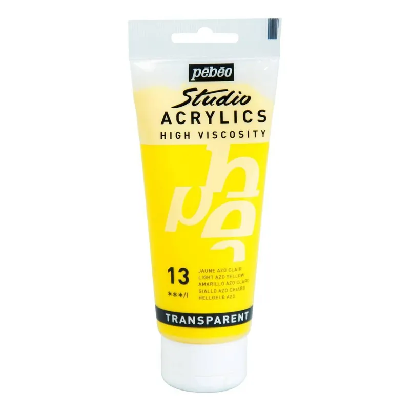 Factory Price Pebeo Light Azo Yellow Studio Acrylic Paint 100ml