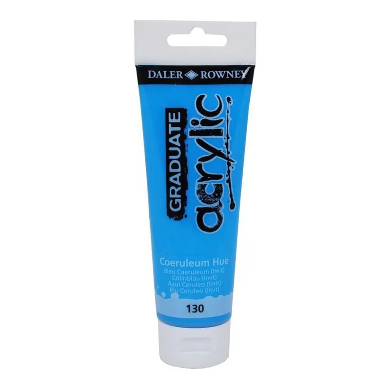 Daler-Rowney Graduate Coeruleum Blue Acrylic Paint 120ml Cheap