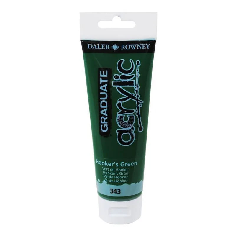 Daler-Rowney Graduate Hookers Green Acrylic Paint 120ml Reduced Price