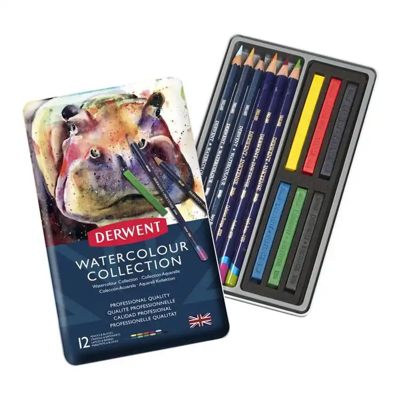 Derwent Watercolour Collection 12 Pieces No Minimum Order