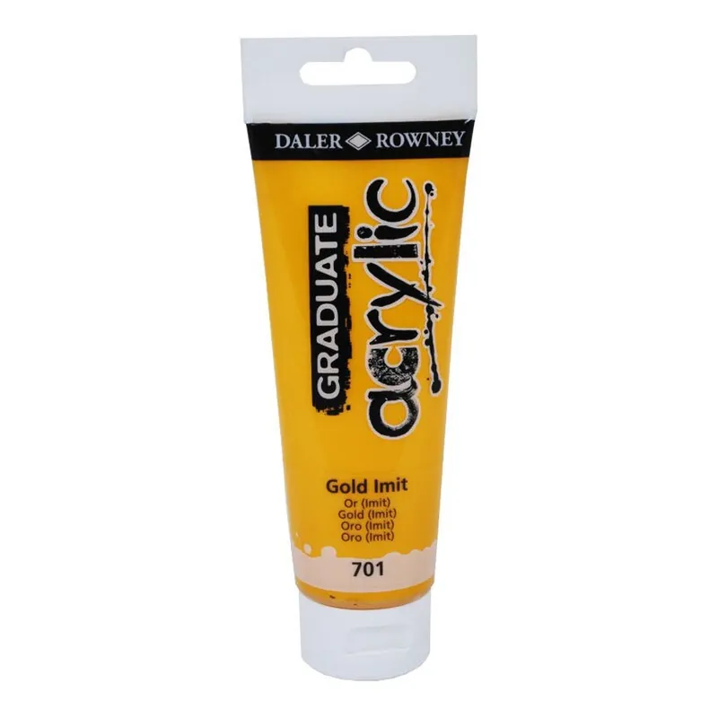 Daler-Rowney Graduate Gold Acrylic Paint 120ml Buy Today