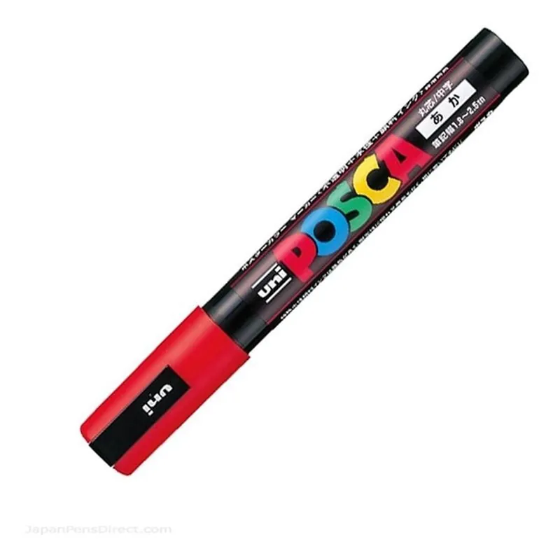 Free Delivery Uni-ball Posca PC 5M Red