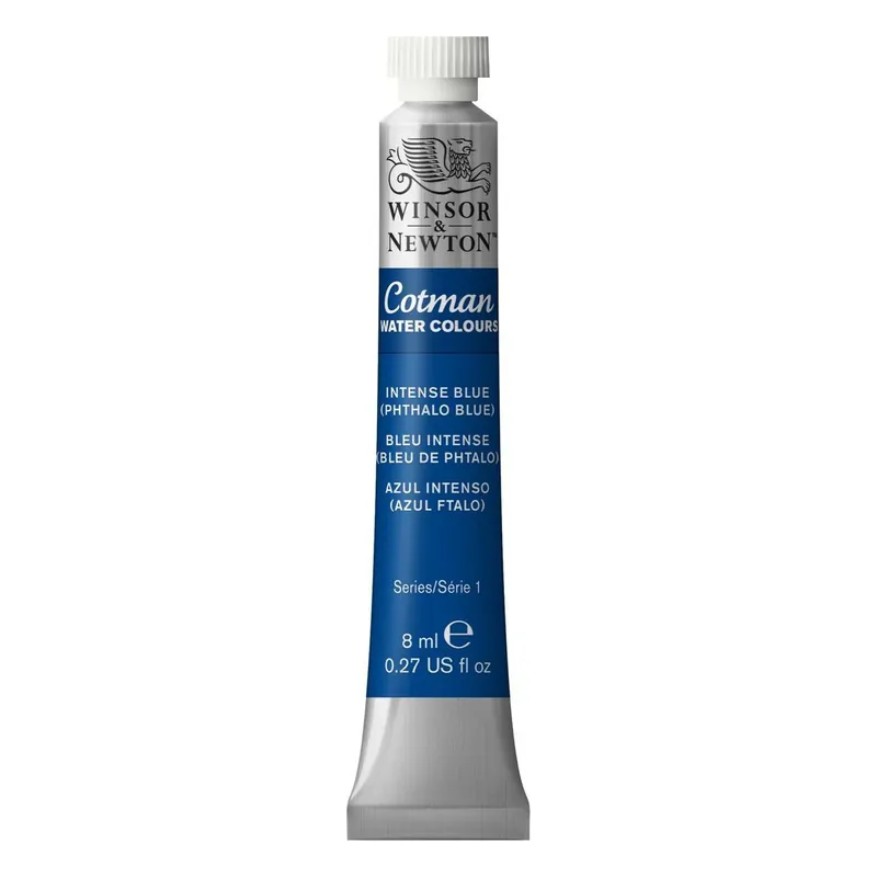 Winsor & Newton Cotman Intense Blue Watercolour Tube 8ml (327) Modern