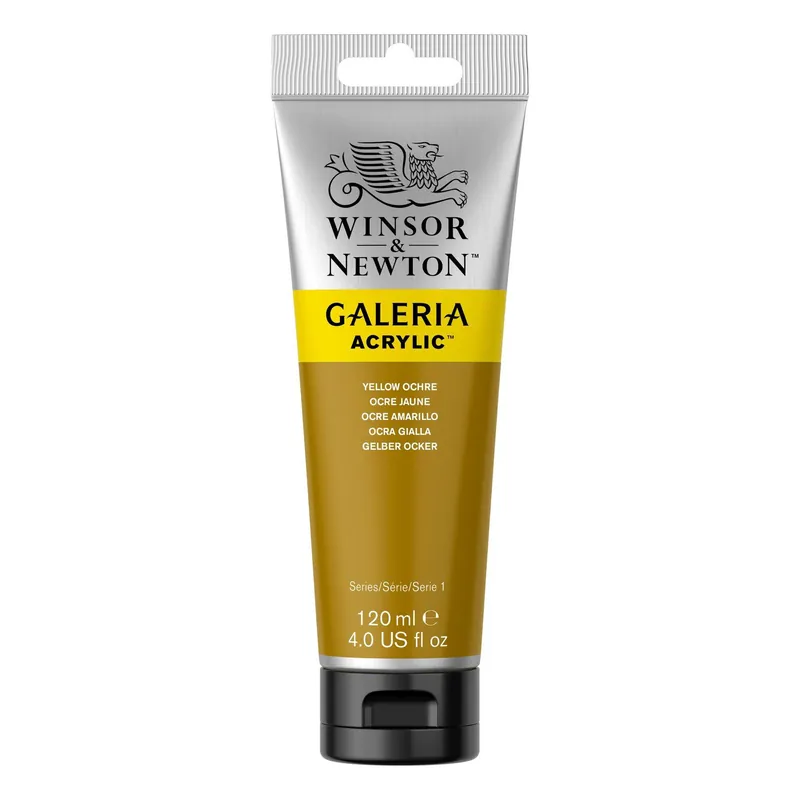 Discount Winsor & Newton Galeria Yellow Ochre Acrylic Paint 120ml