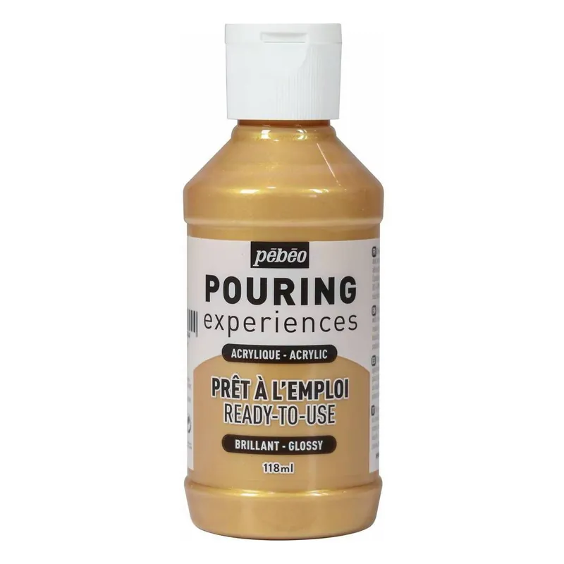 Pebeo Gold Pouring Experiences Acrylic 118ml New Arrival