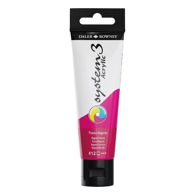 Daler-Rowney System3 Process Magenta Acrylic Paint 59ml Next Day Delivery