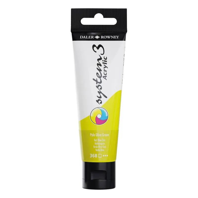 Mega Sale Daler-Rowney System3 Pale Olive Green Acrylic Paint 59ml