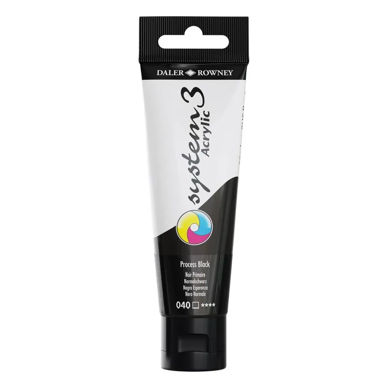 Order Now Daler-Rowney System3 Process Black Acrylic Paint 59ml