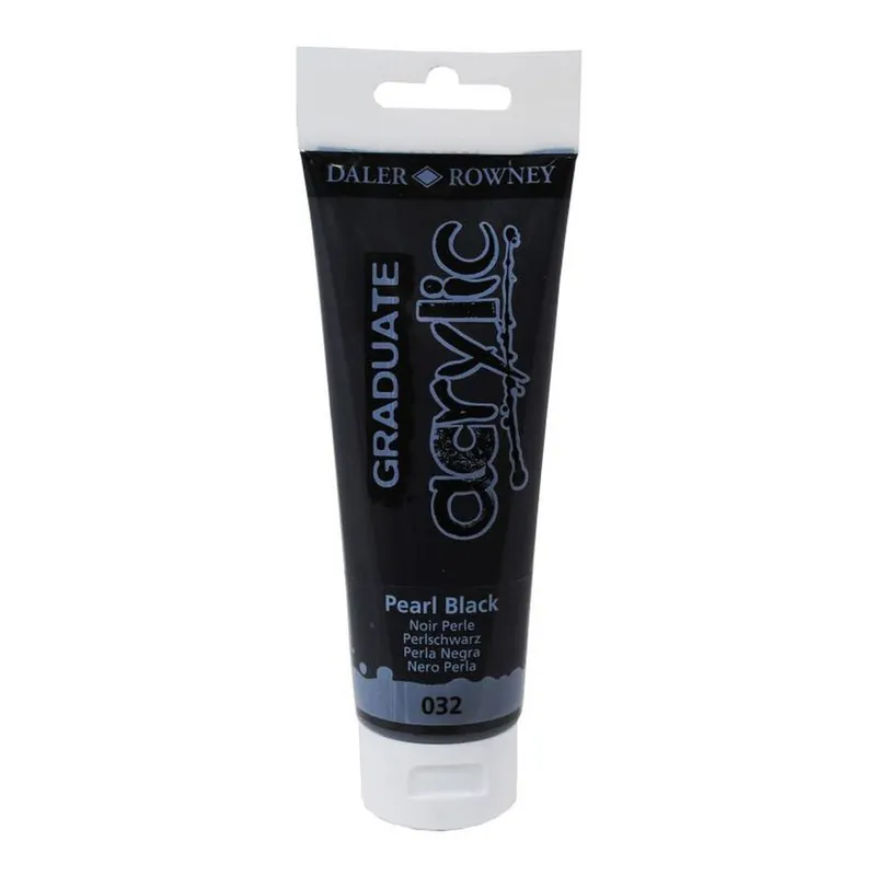 Save Now Daler-Rowney Graduate Pearl Black Acrylic Paint 120ml