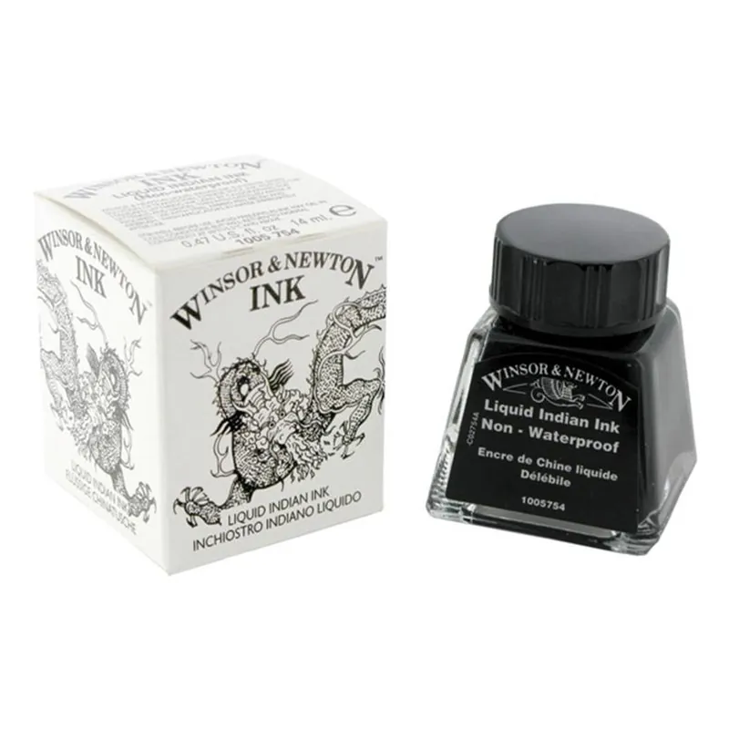 Limited Offer Winsor & Newton Liquid Indian Drawing Ink 14ml