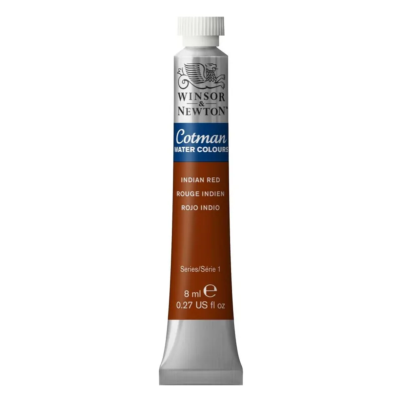 Premium Winsor & Newton Indian Red Cotman Watercolour Tube 8ml