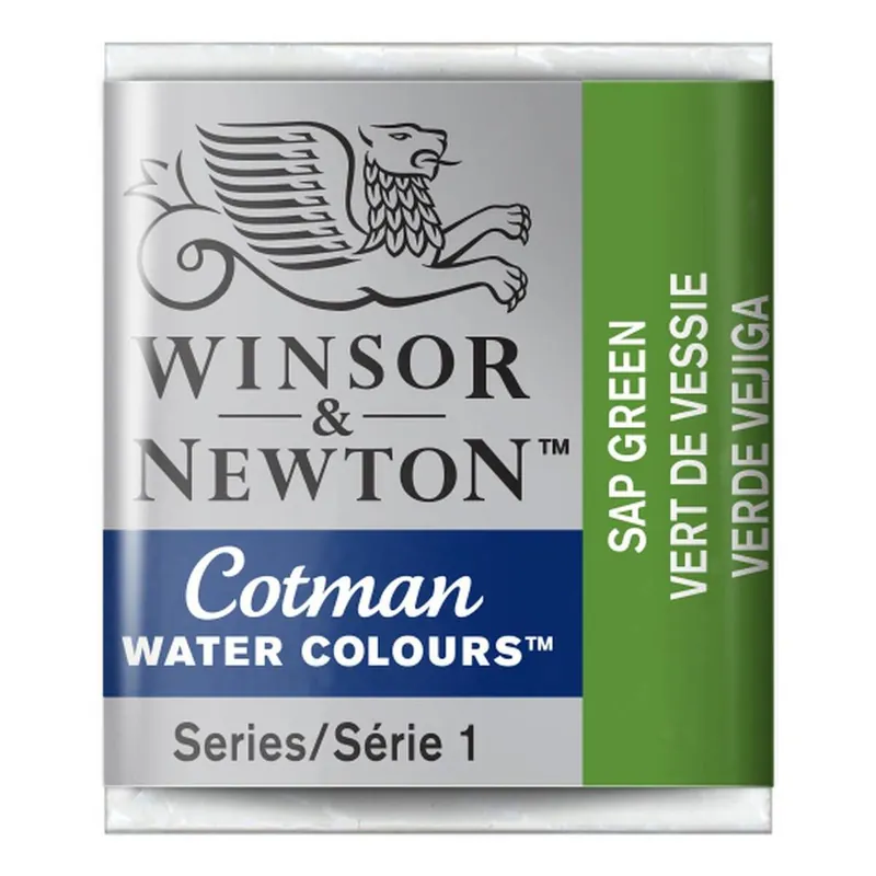 Shop Now Winsor & Newton Cotman Sap Green Watercolour Half Pan