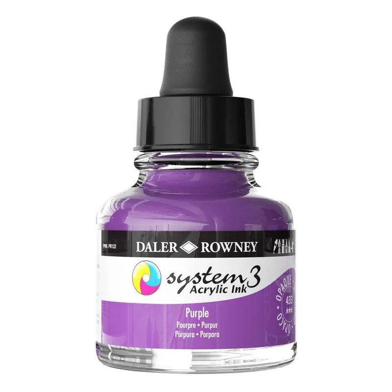 Daler-Rowney System3 Purple Acrylic Ink 29.5ml Best Choice
