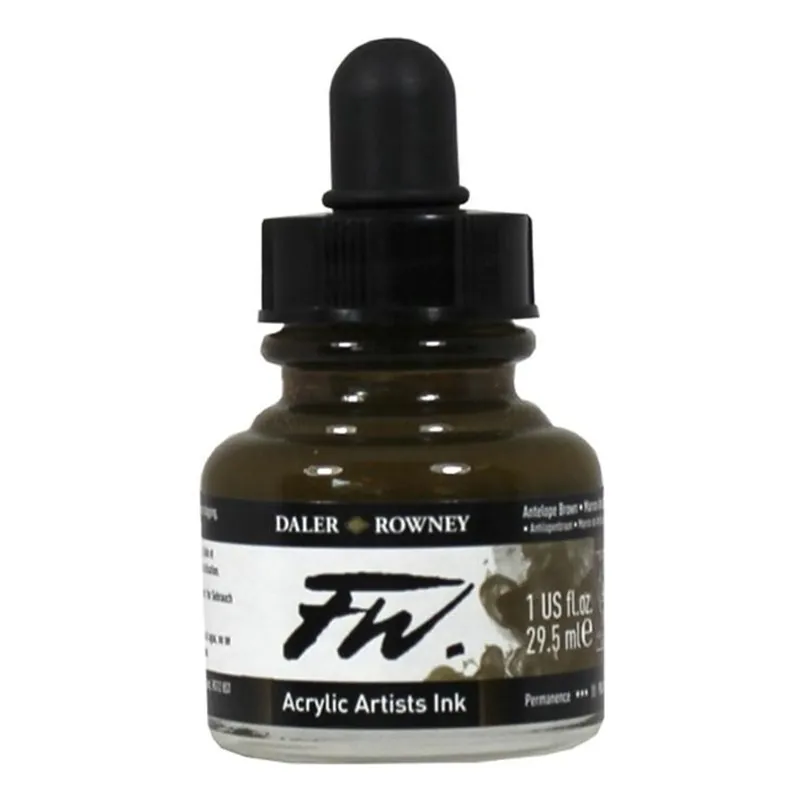 Special Offer Daler-Rowney Antelope Brown FW Artists Ink 29.5ml