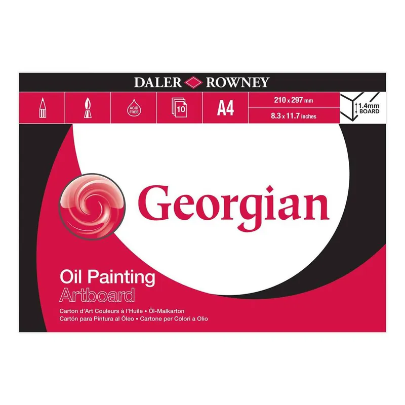 Weekend Sale Daler-Rowney Georgian Oil Artboard Pad A4 10 Sheets